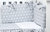 Cot Bumper and Duvet Cover - 3 Pieces Set - Polka Dots Collection - White & Grey - Vizaro