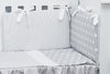 Cot Bumper and Duvet Cover - 3 Pieces Set- Polka Dots and Stripes Collection  - Vizaro