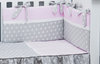 Cot Bumper and Duvet Cover - 3 Pieces Set - Polka Dots and Stars Collection - Vizaro