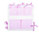 Pocket Cot Tidy (padded) - Pink & White Collection - Vizaro