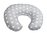 Pillowcase for Nursing Pillow - Polka Dots Collection - White & Grey - Vizaro