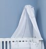 Canopy with holder for baby cot - Grey Stripes Collection - Vizaro