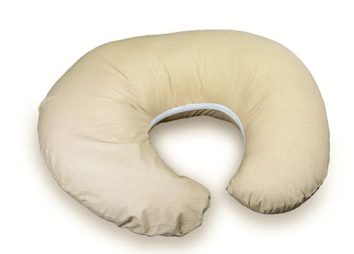 Nursing Pillow - Beige Stripes with Lace Collection - Vizaro