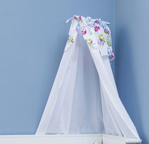 Canopy with holder for baby cot - Little Owls Collection - Vizaro
