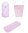 Baby Pram Set- 3 Pieces Set - Pink & White Collection - Vizaro