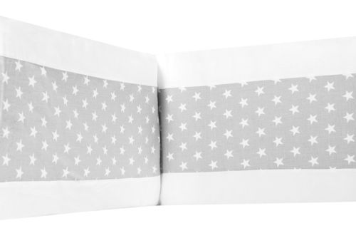 Padded Bumper for Cot Bed - Little Stars Collection - Vizaro