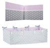 360° Padded Bumper for Co-sleeping Cot Bed - Polka Dots and Stars Collection - Vizaro