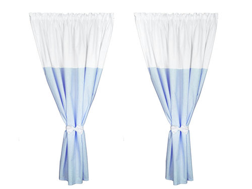 Curtains for baby room (2x) - Blue & White Collection - Vizaro