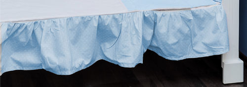 Valance sheet for Cot Bed - Blue & White Collection - Vizaro
