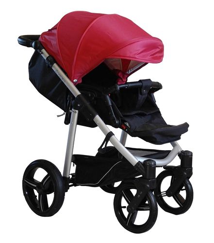 NEW! Vizaro Onyx - Red & Silver Chassis - ONLY Pushchair
