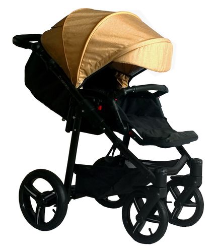 Vizaro Onyx - Beige & Black Chassis - ONLY Pushchair