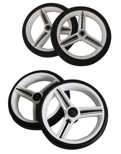 4 Units anti-puncture foam wheels Vizaro Onyx - Pearl
