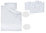 Cot Bed Bumper and Duvet Cover - 3 Pieces Set- White Lace Collection - Vizaro