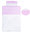 Duvet Cover Bedding Set for Cot - Pink & White Collection - Vizaro