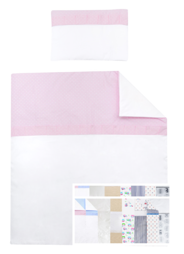 Quilt & pillow for Moses Basket - Pink & White Collection