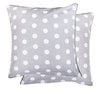 Pillowcase for baby room Decor - Polka Dots Collection - White & Grey - Vizaro