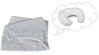 Pillowcase for Nursing Pillow - Grey Stripes Collection - Vizaro