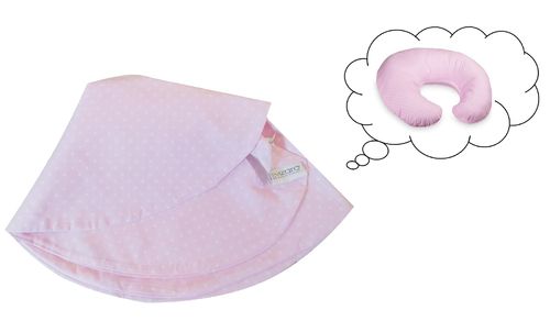 Pillowcase for Nursing Pillow - Pink & White Collection - Vizaro
