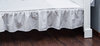 Valance sheet for Cot Bed - Grey Stripes Collection - Vizaro