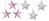 Hanging Stars for Baby Room decor (6 Pieces Set) - Polka Dots and Stars Collection - Vizaro