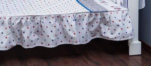 Valance sheet for Cot Bed - Beach Huts Collection - Vizaro