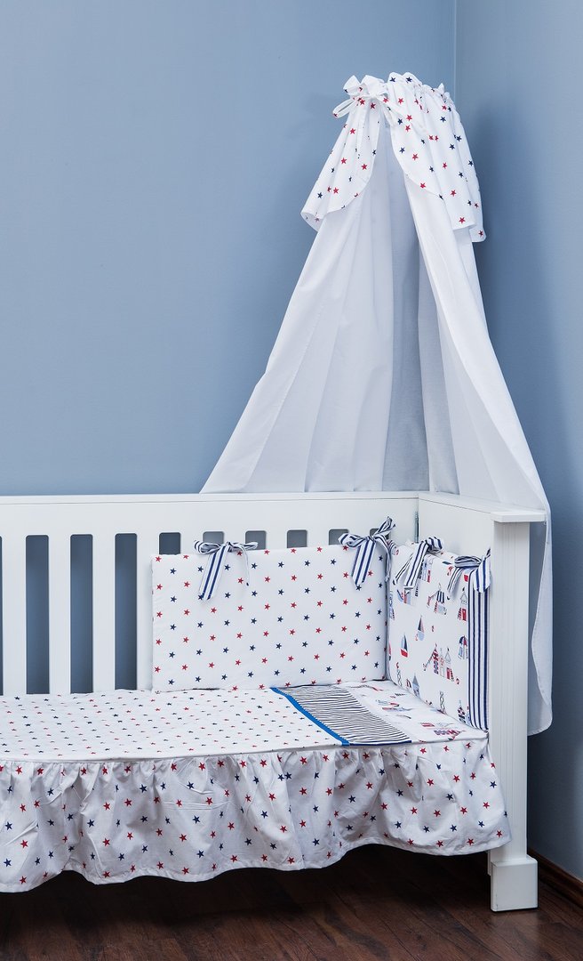 CHECK BABY COT VALANCE SHEET WITH FRILLS ALL ROUND FITS COT/COT BED 