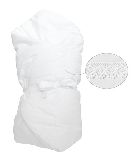 Swaddle Wrap for newborn - White Lace Collection - Vizaro