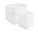 Padded Storage Baskets (2 pieces set) - White Lace Collection - Vizaro