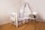 Complete Bedding Set for Cot - 8 Pieces Set - Polka Dots Collection - White & Grey - Vizaro