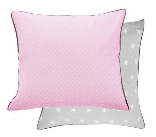 Pillowcase for baby room Decor - Polka Dots and Stars Collection - Vizaro