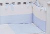 Cot Bed Bumper and Duvet Cover - 3 Pieces Set - Blue & White Collection - Vizaro