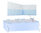 360° Padded Bumper for Co-sleeping- - Blue & White Collection - Vizaro