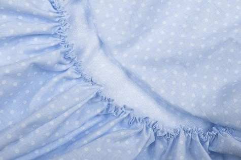 Fitted sheet for Cot - Blue & White Collection - Vizaro