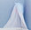 Canopy with holder for baby cot - Blue & White Collection - Vizaro