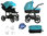 Vizaro Onyx - Turquoise & Black Chassis - 2 in 1 Travel System