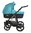 Vizaro Onyx - Turquoise & Black Chassis - 2 in 1 Travel System