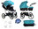 Vizaro Onyx - Turquoise & White Chassis - 2 in 1 Travel System
