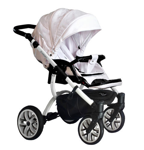 NEW! Vizaro Pearl Pink & White Chassis- Only Pushchair