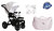 NEW! Vizaro Pearl Pink & Black Chassis - Only Pushchair