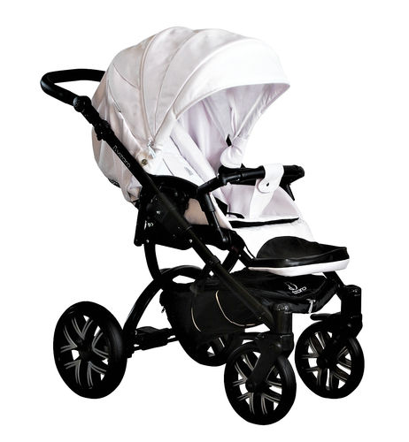 NEW! Vizaro Pearl Pink & Black Chassis - Only Pushchair