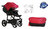 NEW! Vizaro Onyx - Red & Black Chassis - ONLY Pushchair