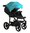 Vizaro Onyx - Turquoise & Black Chassis - ONLY Pushchair