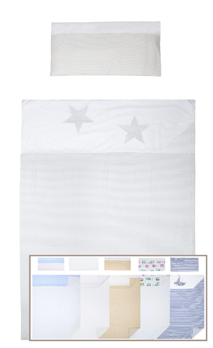 3 piece Bedding Set of Sheets for Crib 50x80cm  - Great Laced Star Collection - Vizaro