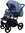 Vizaro Pearl OPAL BLUE & BLACK Frame - Luxury Baby Travel System - 3 in 1