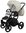Vizaro Pearl LEATHER CAVA BEIGE & BLACK Frame - Baby Travel System - 3 in 1