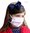 PACK 5x Face Mask 100% Cotton for Children - Pink Color