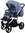 Vizaro Pearl OPAL BLUE & SILVER Frame - Luxury Baby Travel System - 2 en 1