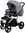 Vizaro Pearl ARCTIC GREY LEATHER & SILVER Frame - Baby Travel System - 2 en 1
