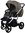 Vizaro Pearl NOUGAT LEATHER & SILVER Frame - Baby Travel System - 3 in 1