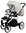 Vizaro Pearl LEATHER POLAR WHITE & WHITE Frame Baby Travel System - 3 in 1